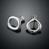 925 Silver Square Earrings For Women