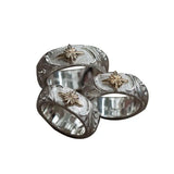 925 Silver Star Fire Liao Retro Couple Ring Jewelry