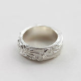 925 Silver Star Fire Liao Retro Couple Ring Jewelry