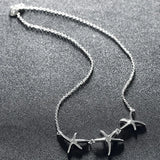 925 Silver Star Pendants Necklaces Women Wedding Necklace Jewelry
