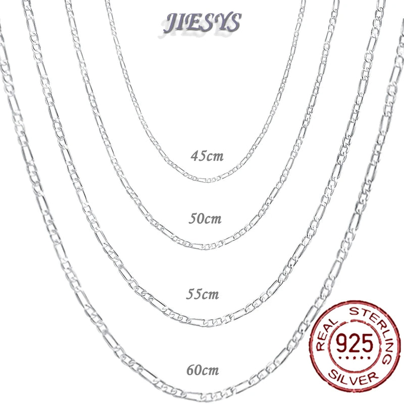 925 Silver Sterling 4MM Chain Necklace For Men Women