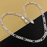 925 Silver Sterling 4MM Chain Necklace For Men Women