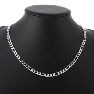 925 Silver Sterling 4MM Chain Necklace For Men Women