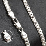 925 Silver Sterling 6mm Chain Necklace For Men Women