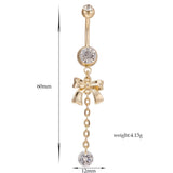 925 Silver Belly Button Clear Diamond Bezel Piercing Navel Ring