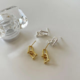 925 Sterling Silver U Shape Stud Earrings for Women - Daily Jewelry