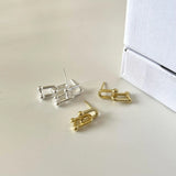 925 Sterling Silver U Shape Stud Earrings for Women - Daily Jewelry