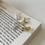 925 Sterling Silver U Shape Stud Earrings for Women - Daily Jewelry