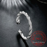 925 Silver Mesh Braided Bracelet Bangle Chain Wristband