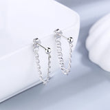 925 Silver Sterling Silver Earrings Moon Queen Heart Party Wedding