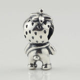 925 Silver Strawberry Bear Basic Chain Beads for European Troll Bracelet