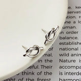 925 Silver Stud Earrings for Women Joias Ouro 18k Minimalist Boho Jewelry