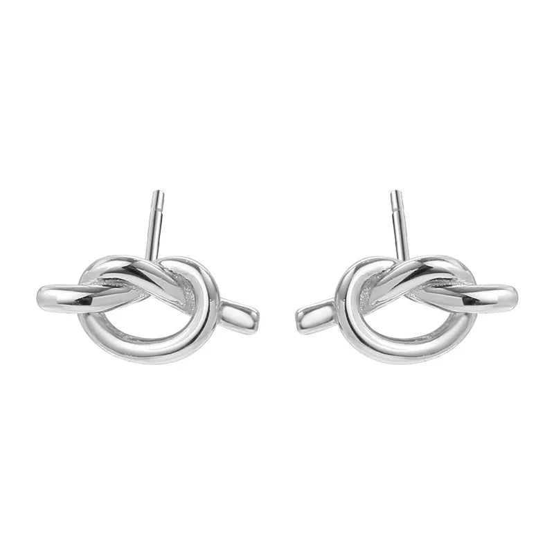 925 Silver Stud Earrings for Women Joias Ouro 18k Minimalist Boho Jewelry