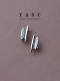 925 Silver Stud Earrings 14K Plated Small Party Jewelry Accessories