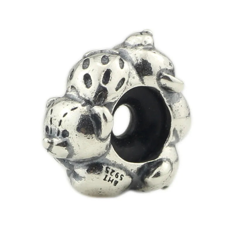 925 Silver Fruit Bear Ball Plunger Beads for European Troll Bracelet