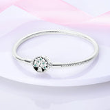 925 Silver Sunflower Life Tree Charm Bracelet for DIY Jewelry Making