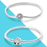 925 Silver Sunflower Life Tree Charm Bracelet for DIY Jewelry Making