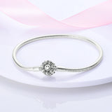 925 Silver Sunflower Life Tree Charm Bracelet for DIY Jewelry Making