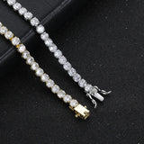 925 Silver Tennis Bracelet Charm Diamond Iced Out Fine Jewelry Women Accessories
