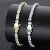 925 Silver Tennis Bracelet Charm Diamond Iced Out Fine Jewelry Women Accessories