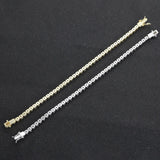 925 Silver Tennis Bracelet Charm Diamond Iced Out Fine Jewelry Women Accessories