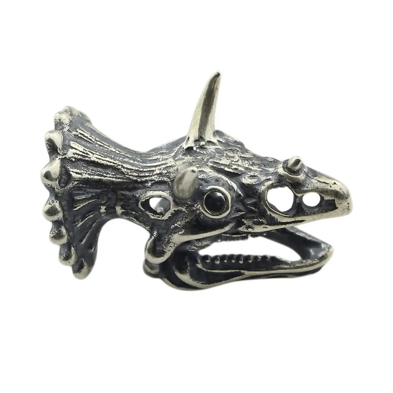925 Silver Triceratops Beaded Charm for European Bracelet