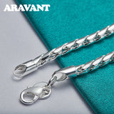 925 Silver Twist Bracelet Men Women