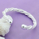 925 Silver Open Cuff Bracelet For Women