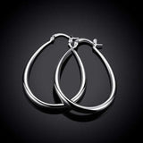 925 Silver U Shaped Hoop Earring For Women