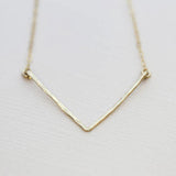 925 Silver V Necklace Jewelry Filled V Choker Pendant Collier Femme