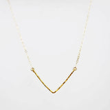 925 Silver V Necklace Jewelry Filled V Choker Pendant Collier Femme