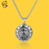 925 Silver Horus Eye Pendant Constellation Necklace for Men