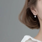 925 Silver Vintage Diamond Earrings Ins Tide Wind Style