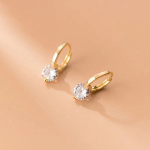 925 Silver Vintage Diamond Earrings Ins Tide Wind Style