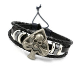 Vintage Multilayer Woven Bracelet Men's Pull Leather Hip Hop Jewelry