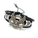 Vintage Multilayer Woven Bracelet Men's Pull Leather Hip Hop Jewelry