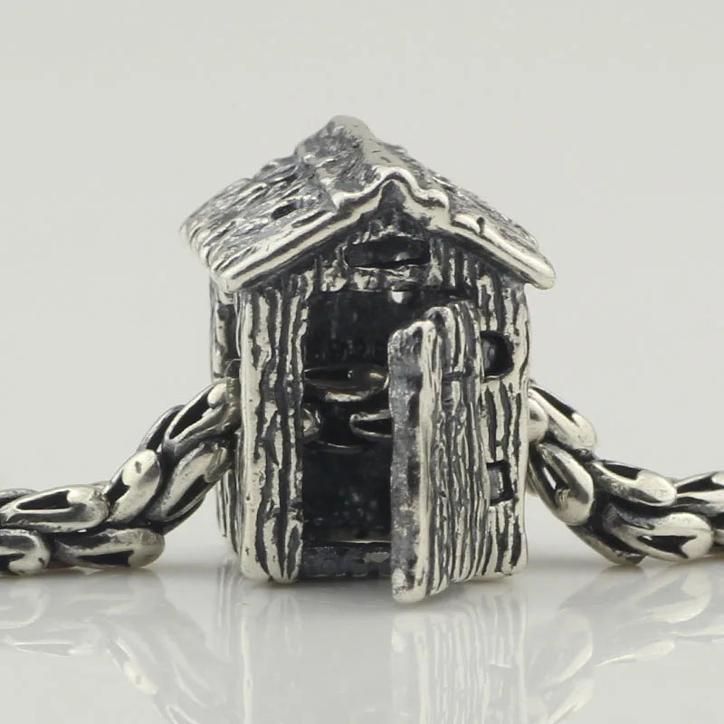 925 Silver Vintage Office String Beads Charms for European Troll Bracelet