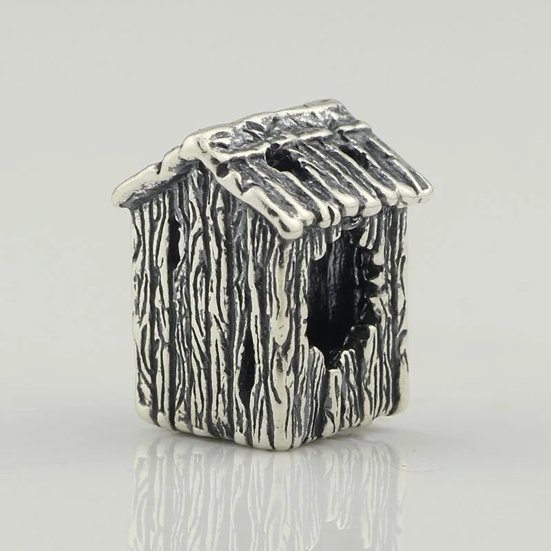 925 Silver Vintage Office String Beads Charms for European Troll Bracelet