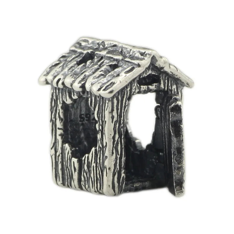 925 Silver Vintage Office String Beads Charms for European Troll Bracelet