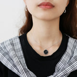 Vintage Round Turquoise Pendant Necklace for Women
