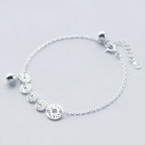 925 Silver Vintage Style Ancient Coin Bracelet Anklet For Women