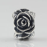 925 Silver Vintage Rose Beads Charms For 3.0mm Bracelet