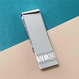 925 Silver Roman Pattern Wallet Strip Jewelry Gift