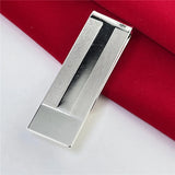 925 Silver Wallet Stripe Line Wallet Jewelry Gift