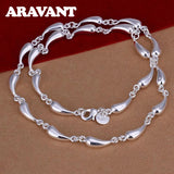 925 Silver Water Drop Necklace For Women Men Jewelry