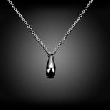 925 Silver Water Drop Necklace Chain for Women