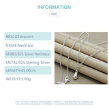 925 Silver Water Drop Necklace Chain for Women