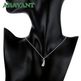 925 Silver Water Drop Necklace Chain for Women