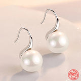 Water Drop Pearl Earrings for Women