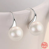 Water Drop Pearl Earrings for Women